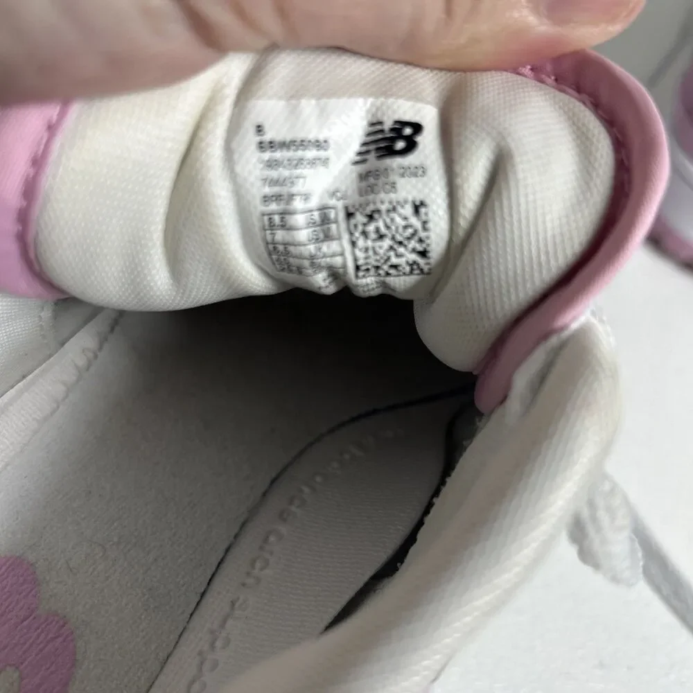 New Balance 550 Women Shoes Size 8.5 Pink Bubblegum Cloud Leather Sneakers